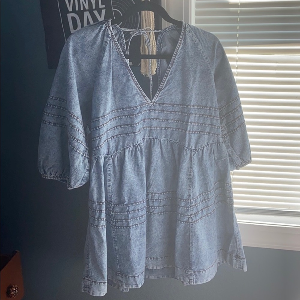 Denim free people dress